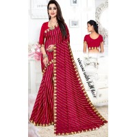 Viscose Gota patti work saree (7 colours)