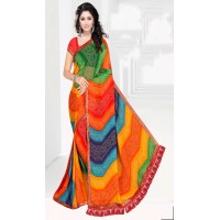 Multicolor Badhni saree