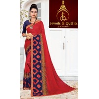 Stunning Multicolour Printed Saree