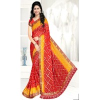 Badhni saree with foil printing