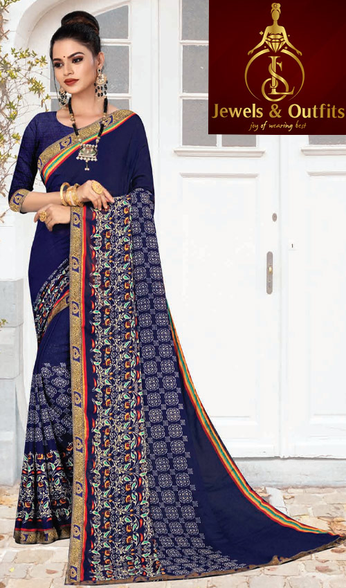Floral Printed Saree