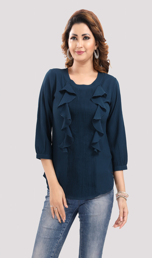 Stunning gathered strip top