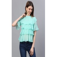 Solid Georgette Top