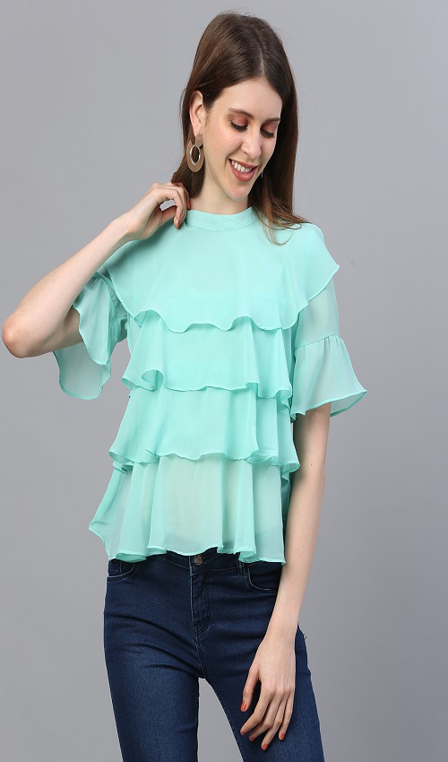 Solid Georgette Top