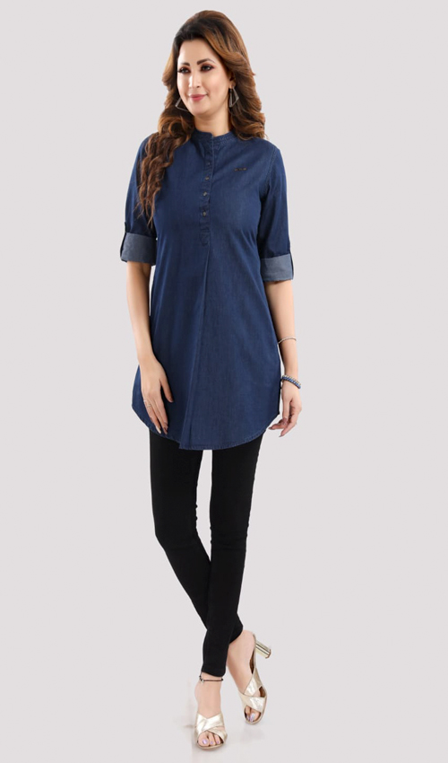 Navy Denim tunic