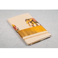 Elephant pattern Kerala saree