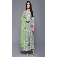 Mint Green shade Anarkali 