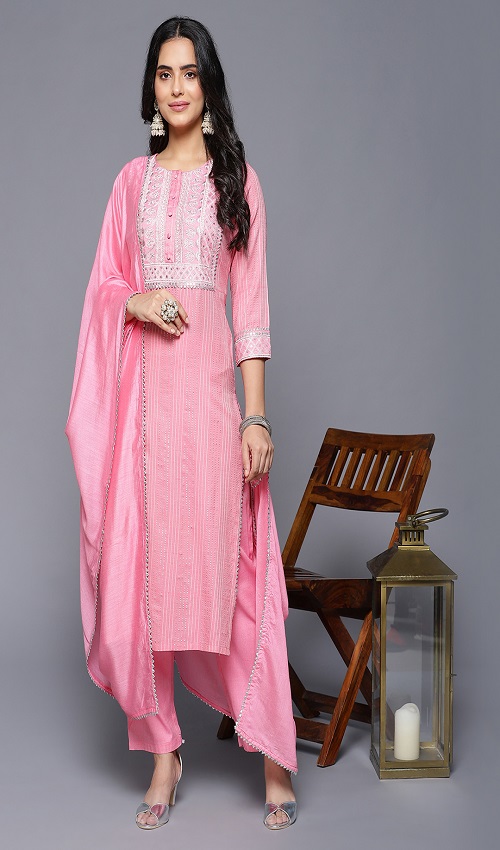 Baby pink shade suit Set