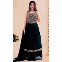 Deep Green lehenga Dress