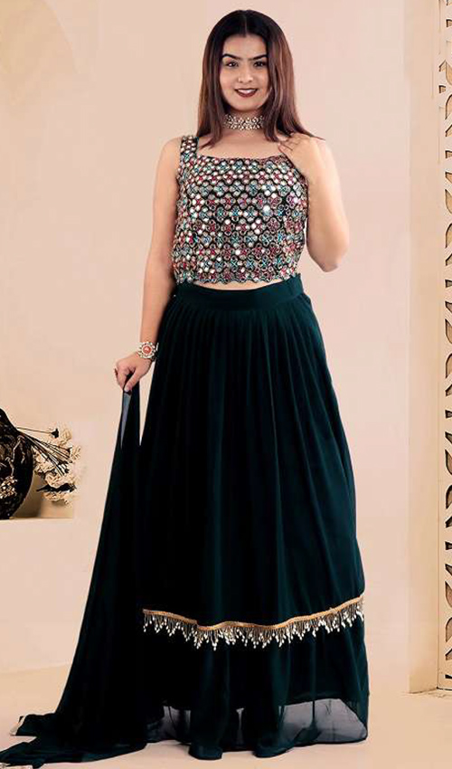 Deep Green lehenga Dress