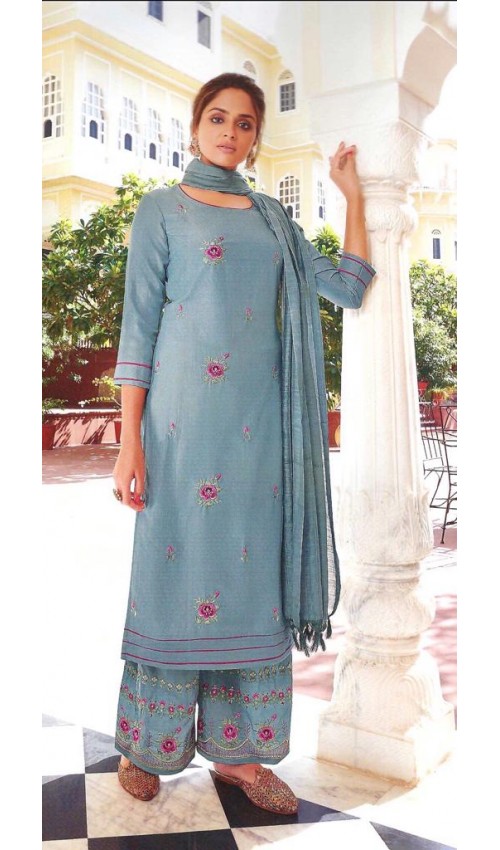 Bean Blue shade suit set