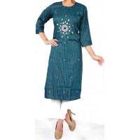 Lurex Kurti with cut-dana work