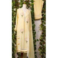 Yellow Pakistani suit set