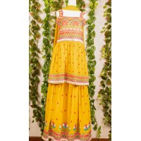 Embroidered  Lehenga with peplum