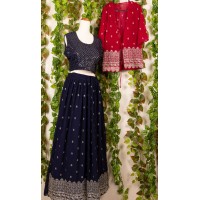 Elegant lehenga set with kurti