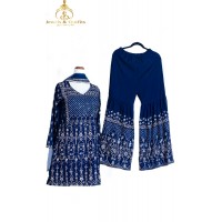 Blue Luxurious Shrara set