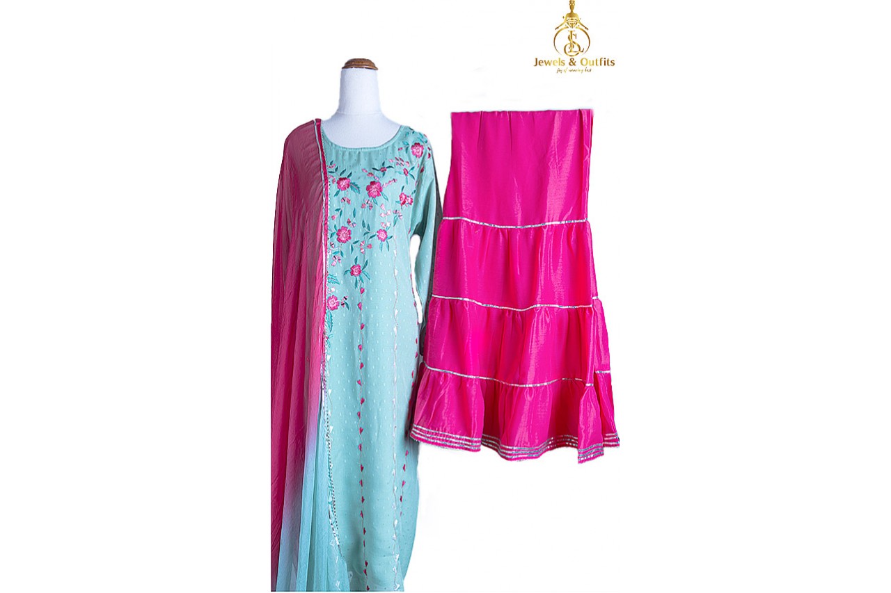 Amazing Green plus size suit set