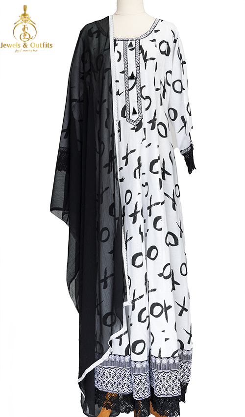 Astonishing White Anarkali Dress