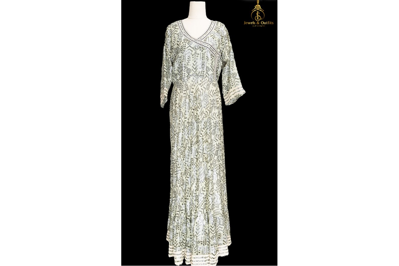 Angrakha Anarkali 1 piece Dress
