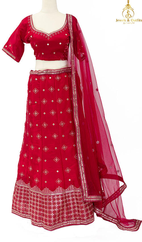 Magenta shade Lehenga