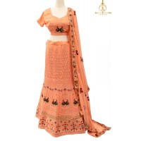 Astonishing Peach lehenga set