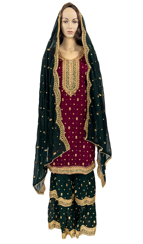 Amazing heavy Sharara suit