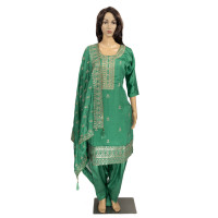 Alluring Sea Green Punjabi suit