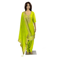 Beautiful Parrot Fully Stitched Punjabi suit