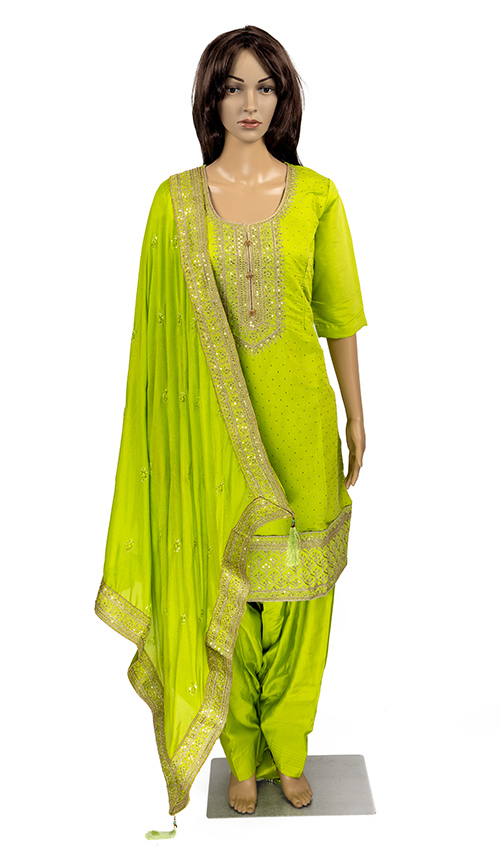 Beautiful Parrot Fully Stitched Punjabi suit