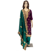 Attractive Heavy work Punjabi Suit