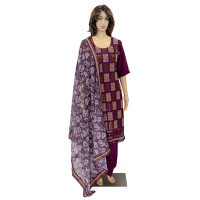 Alluring Purple Punjabi suit