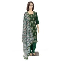 Georgette Green Punjabi suit