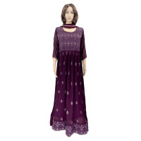 Astonishing Purple Anarkali Dress