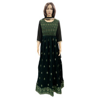 Dark Green Shade Gown