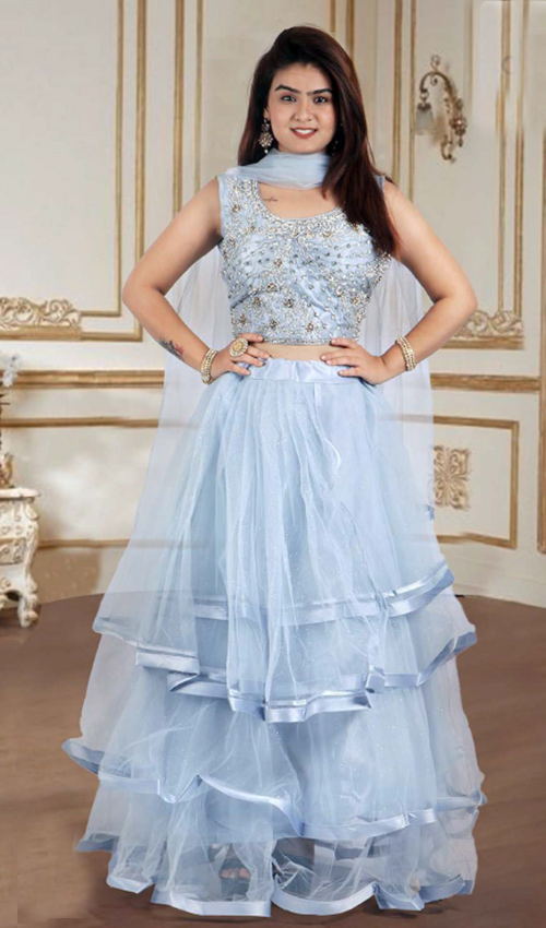 Designer Net Flare Dress