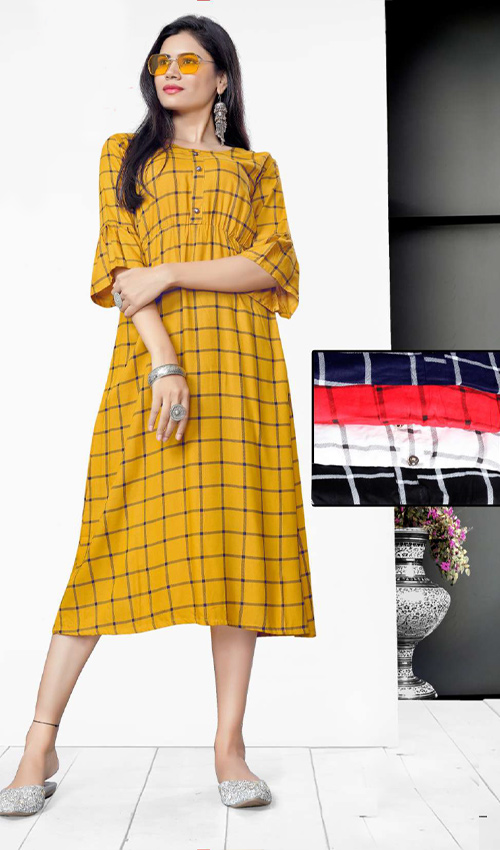 Stunning Cheque Pattern Dress (5 colours)