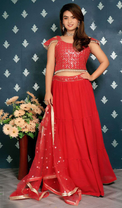 Pink Designer lehenga set