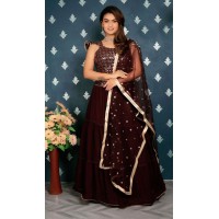 Maroon Designer lehenga set