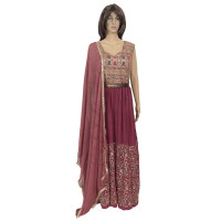 Hibiscus Shade Anarkali Dress