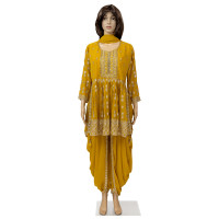 Attractive Dhoti salwar with nayra cut top