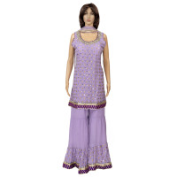 Beautiful Purple Shade Sharara set