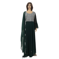 Astonishing Dark Green Anarkali suit set