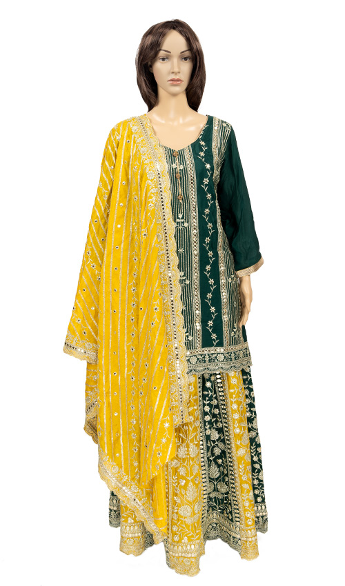 Sparkling Embraided lehnga set
