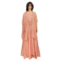 Flowy Peach shade Indo-western Dress