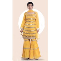 Yellow designer Shrara set