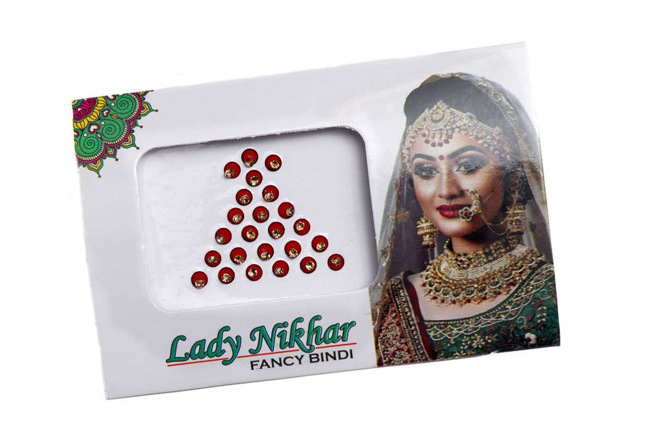 Red Mini plain Bindi