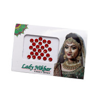 Stone in middle plain red Bindi