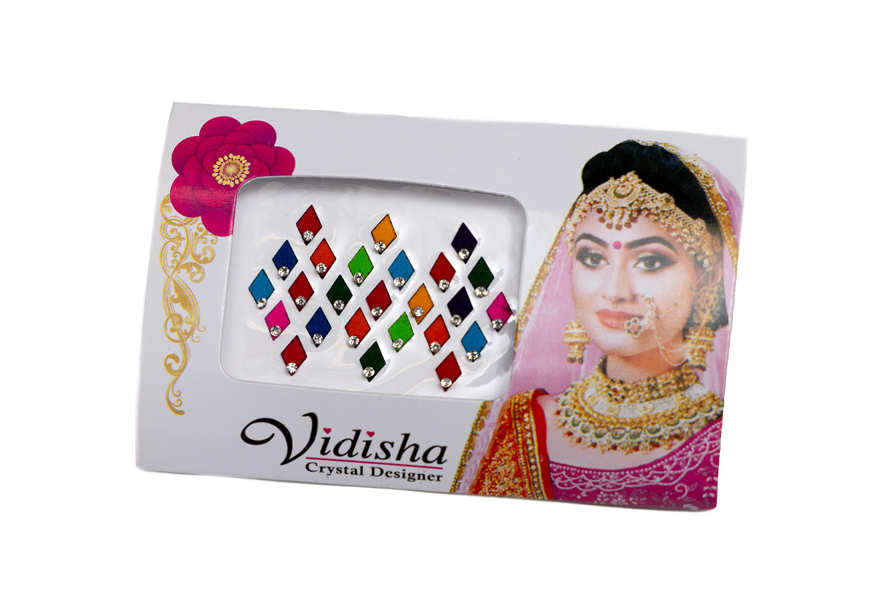 Matt finish geometric bindi card