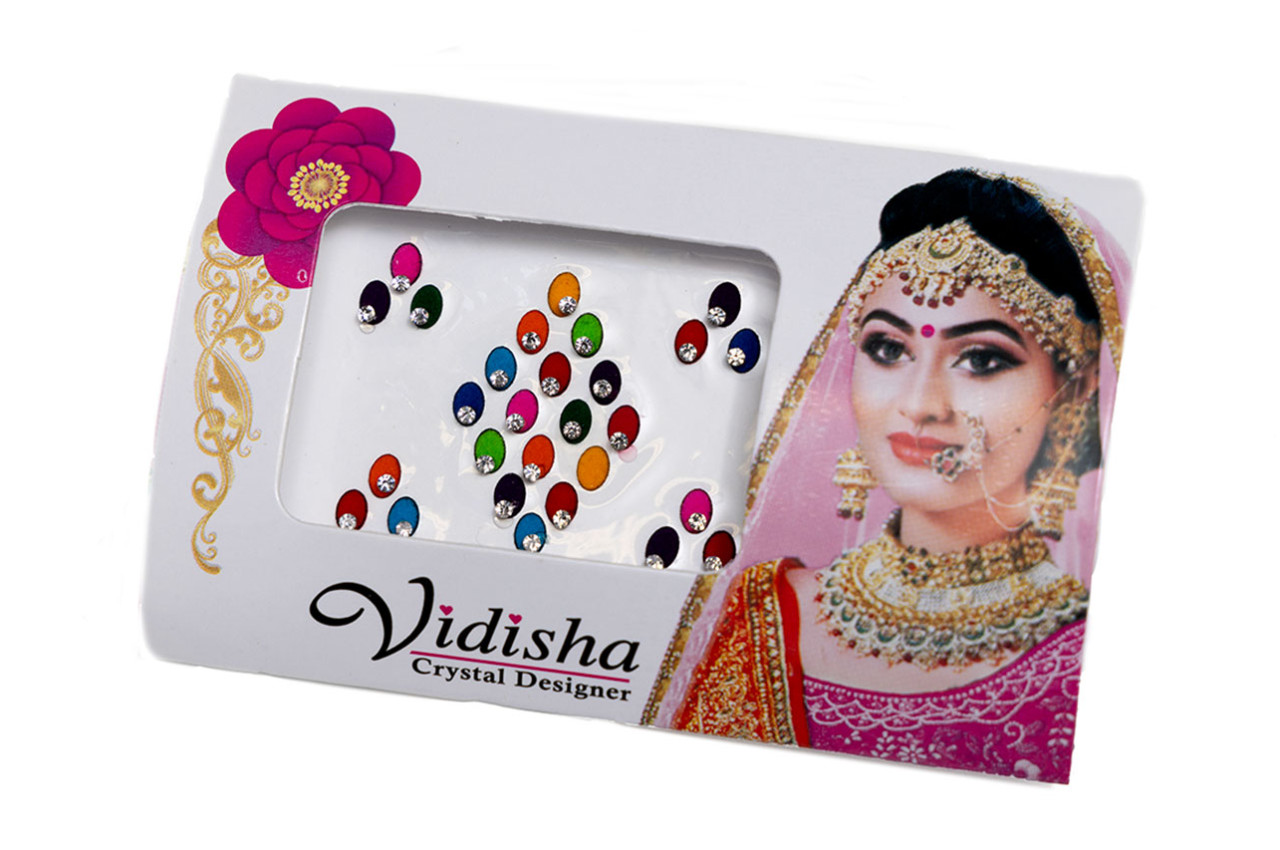 Mini round shape bindi card