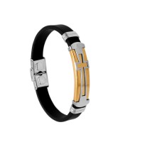 Golden cross bracelet
